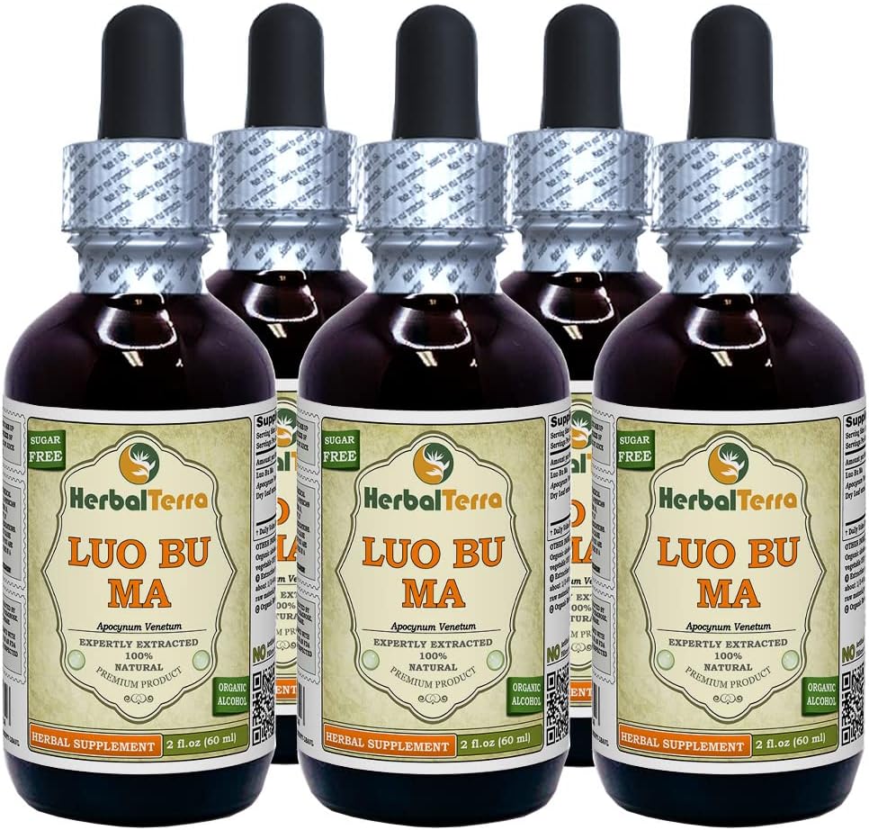 Luo Bu Ma, Dogbane (Apocynum Venetum) Glycerite, Dried Leaf Alcohol-Free Liquid Extract, 120 ml - görsel 3