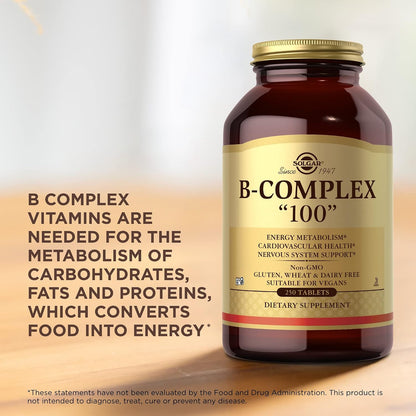 Solgar B-Complex Tablets, 250 Tablets