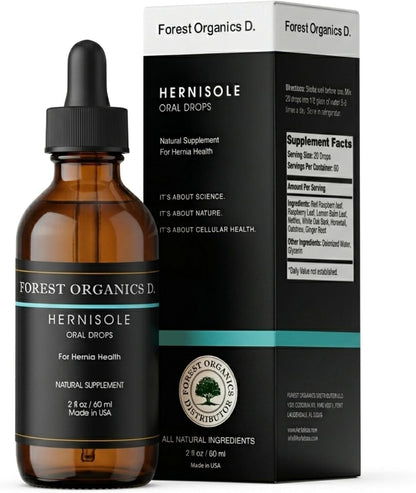Hernia Health Dietary Supplement – Herbal Support Drops – Concentrated Blend of 24 Plants for Digestive Health