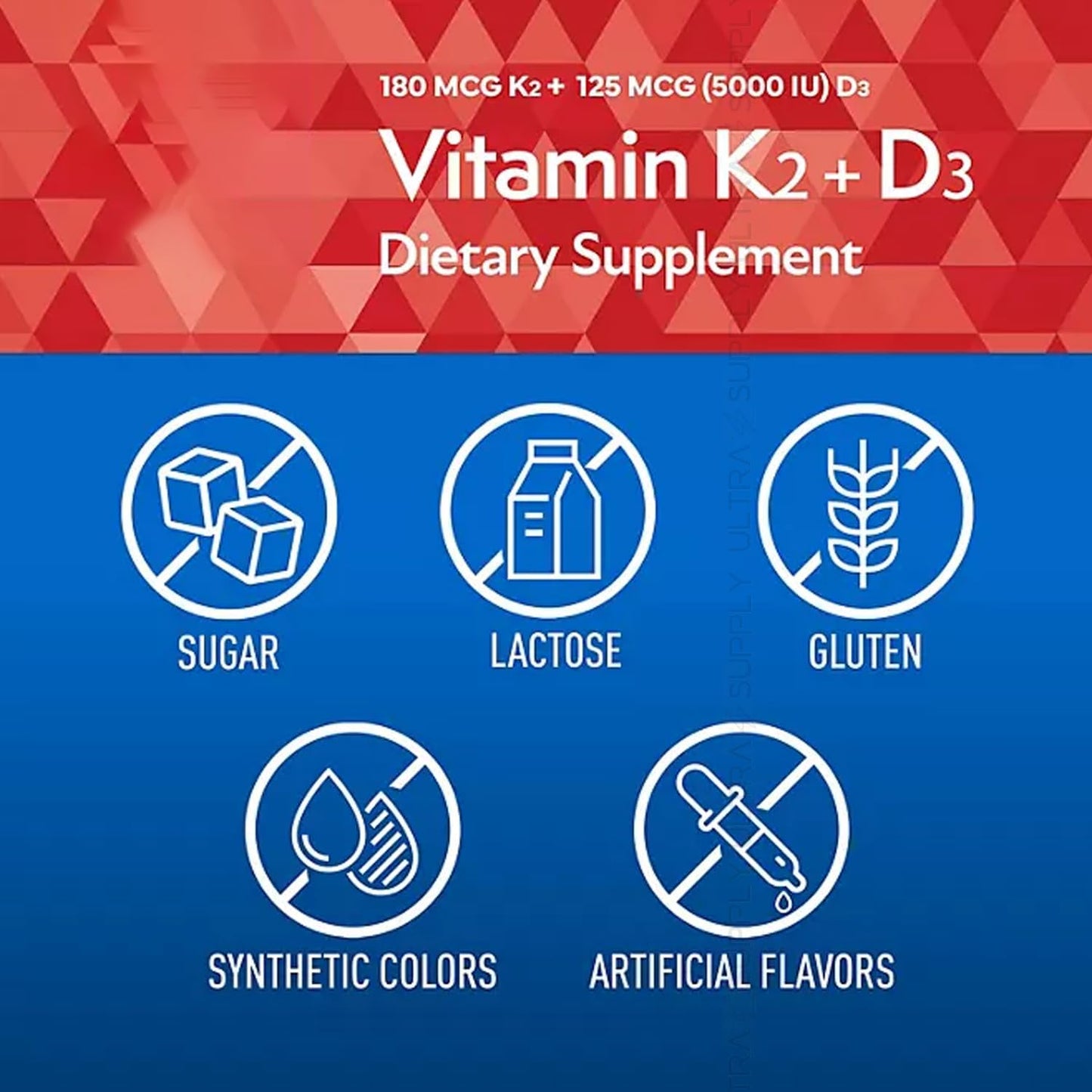 Members Mark Vitamin K2 + D3 (150 Soft gel capsules) - 180 mcg K2 (MenaQ7 MK-7) & 125 mcg (5000 IU) D3 - Bone, Heart & Immune Support - görsel 7