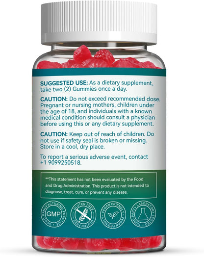 SmildeHeal Women's Multivitamin Gummies, Vitamins A, C, D3, E, K, B12, Calcium, Biotin, Folic Acid, Inositol, 60-Day Supply (120 Count)