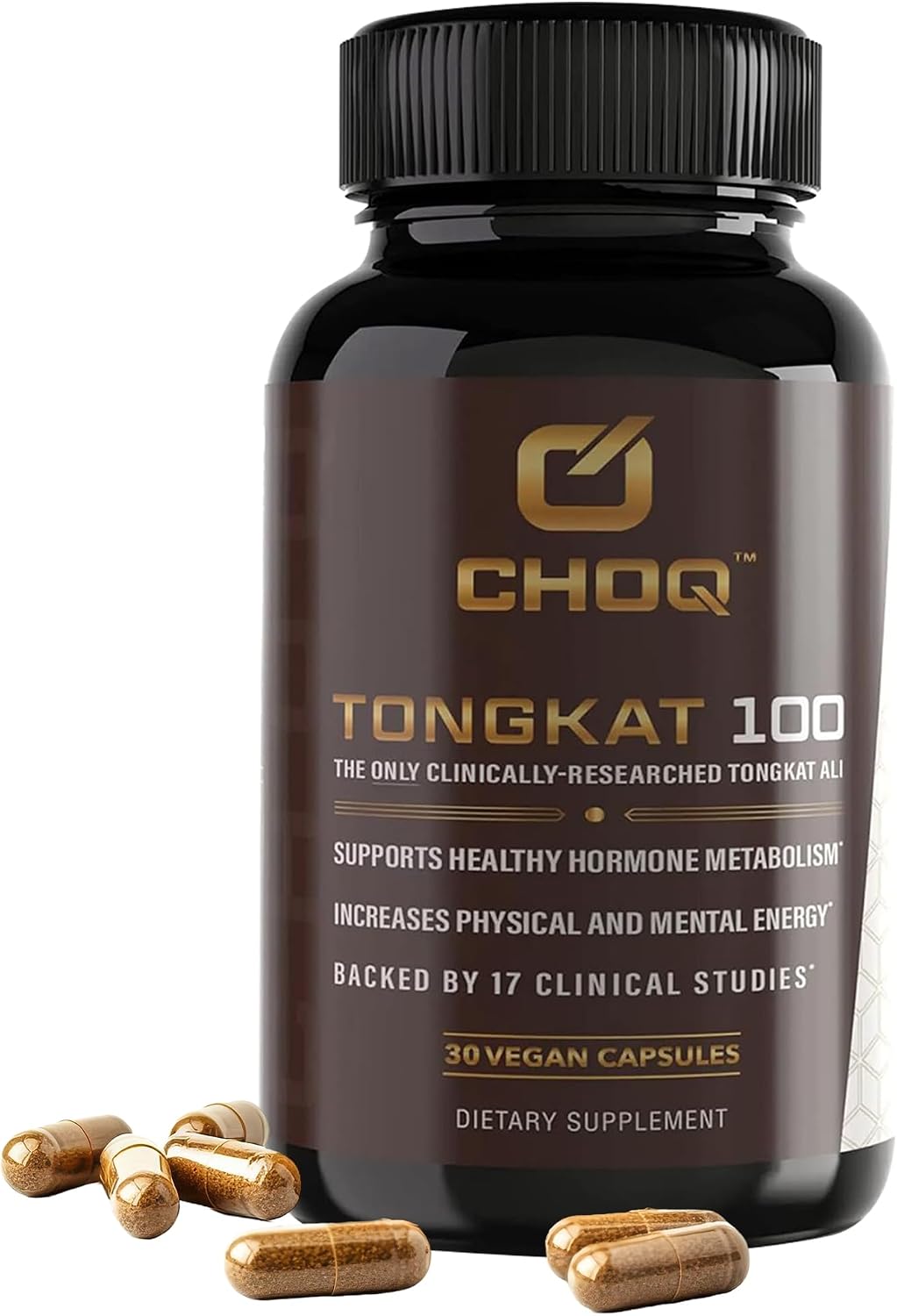 CHOQ Tongkat Ali Extract 100mg – LJ100 Longjack with 40% Glycosaponins, 30 Capsules - görsel 1