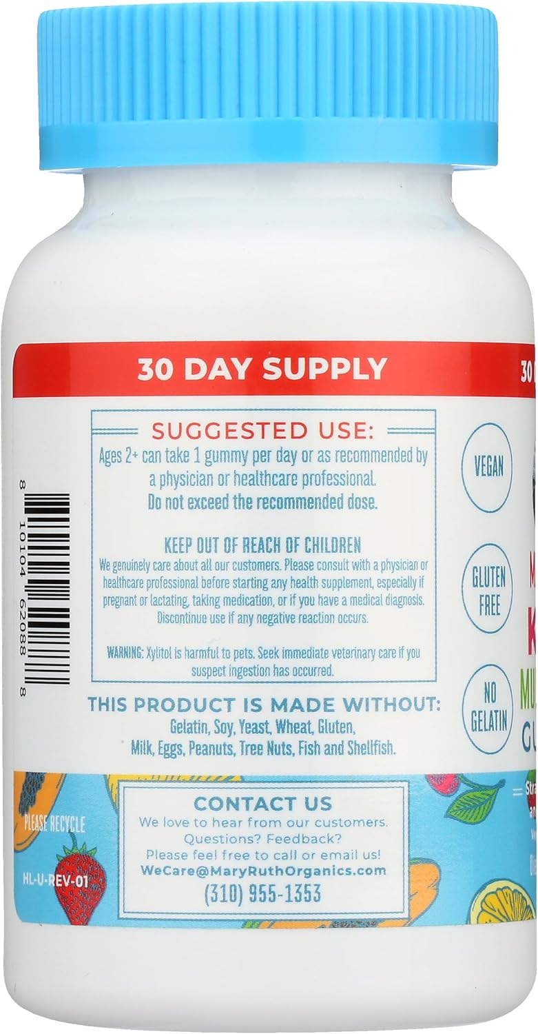 Mary Ruth's Kids Sugar-Free Multivitamin Gummies, 30 Gummies - görsel 5