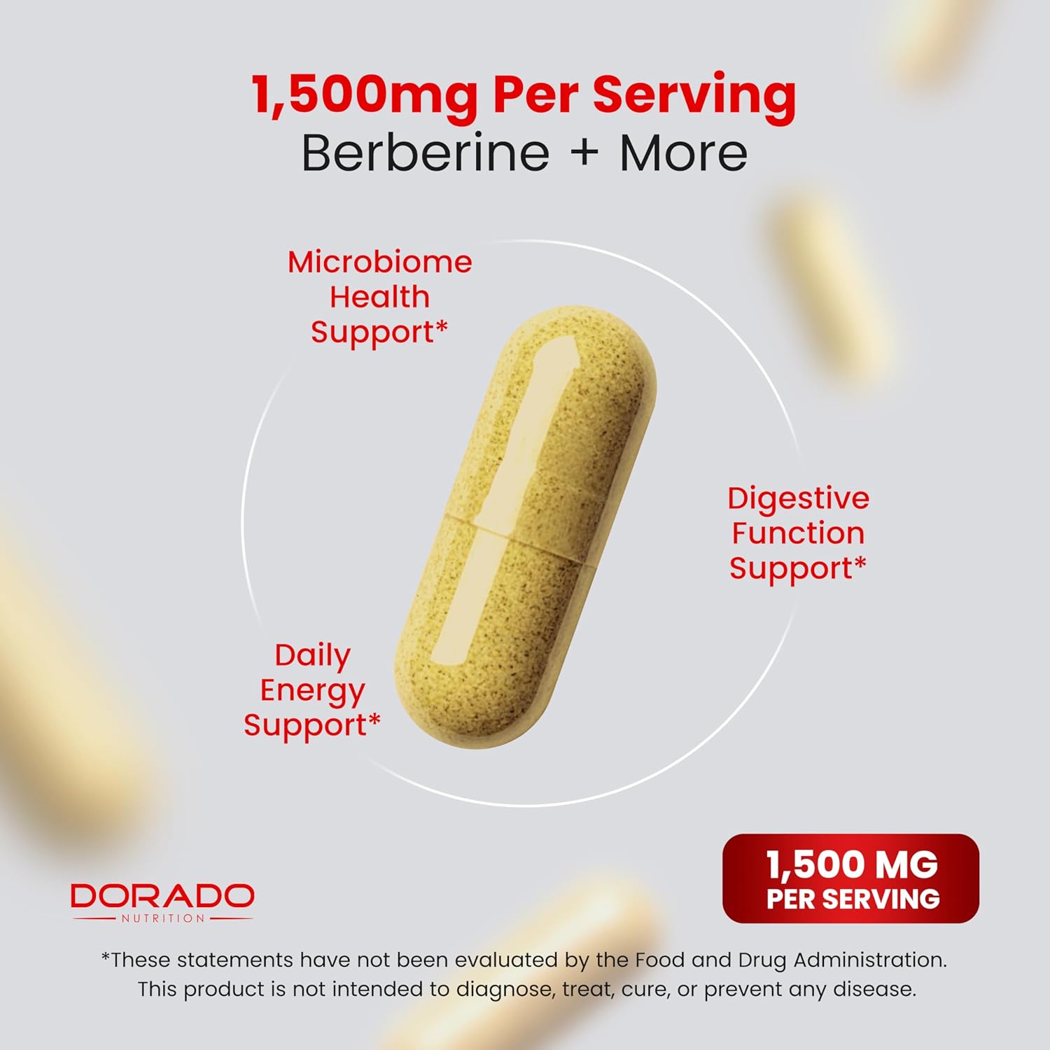 DORADO NUTRITION Berberine Gut Cleanse Food Supplement – 30 Capsules - görsel 4