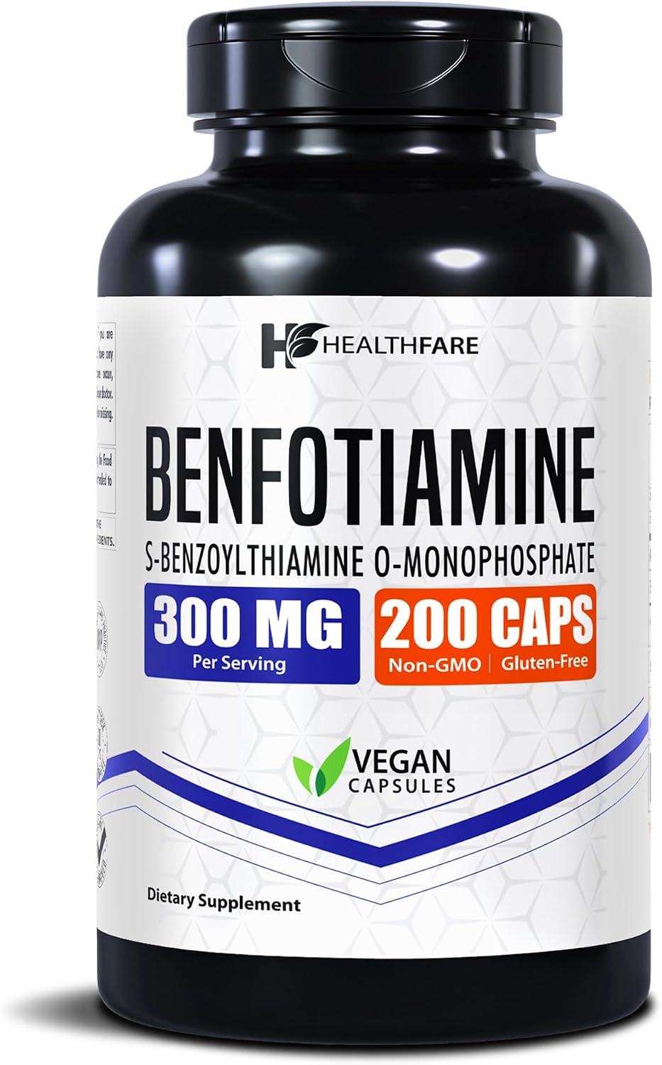 Healthfare Benfotiamine 300mg – 200 Veg Capsules - görsel 1