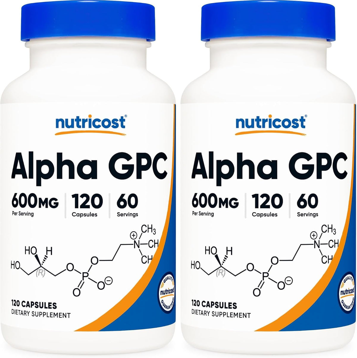 Nutricost Alpha GPC 600mg (300mg per Capsule) - 120 Vegetarian Capsules - görsel 6