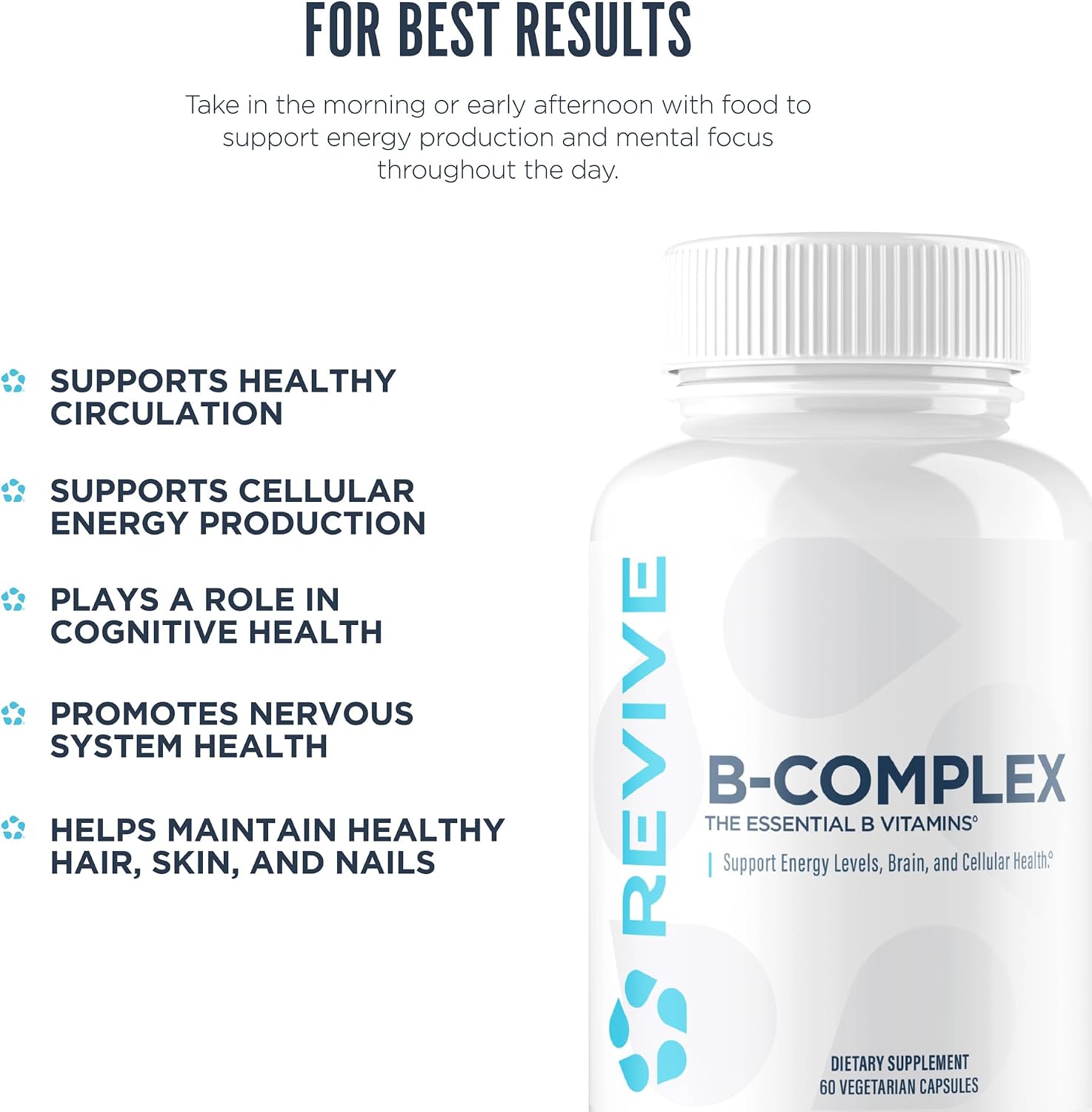 Revive MD Vitamin B Complex (60 Vegetarian Capsules) - görsel 5