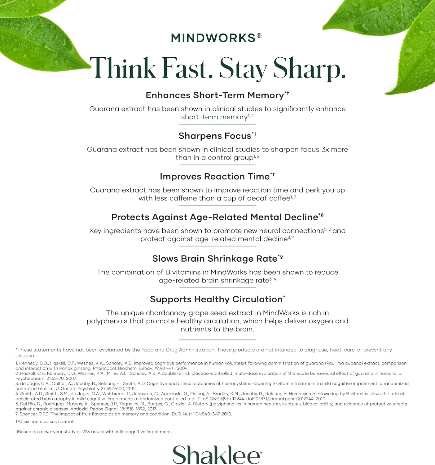 Shaklee MindWorks® - Brain Health Food Supplement for Sharpness & Focus - 30 Tablets - görsel 4