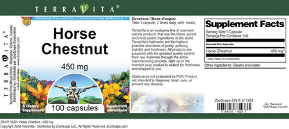 Horse Chestnut - 450 mg (100 Capsules)