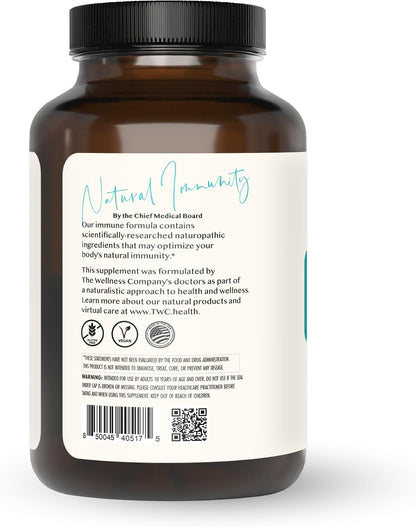 Natural Immunity - Botanical Immune Support with Oregano, Reishi, Zinc, Vitamin C & Quercetin