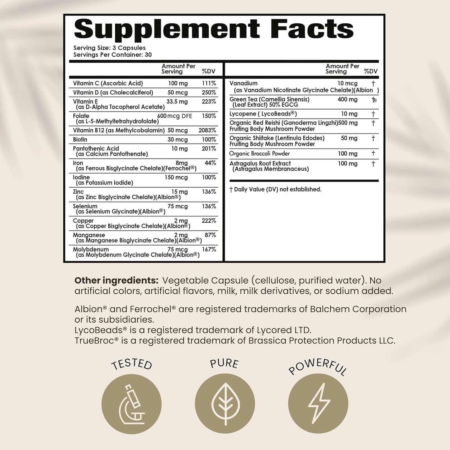 PAPCLEAR Physician Formulated | Natural Immune Support Supplement with 21 Vitamins & Nutrients | 90 Capsules - görsel 5