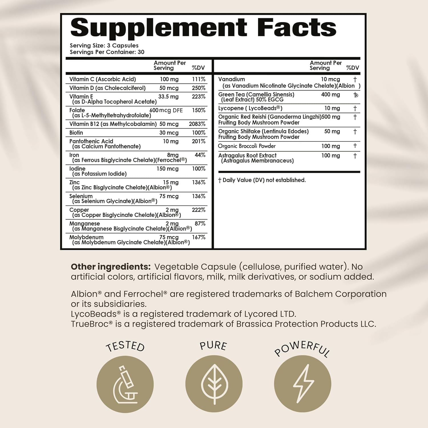 PAPCLEAR Physician Formulated | Natural Immune Support Supplement with 21 Vitamins & Nutrients | 90 Capsules - görsel 5