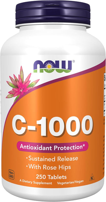Now Foods Vitamin C-1000 Sustained Release, 100 Tablets