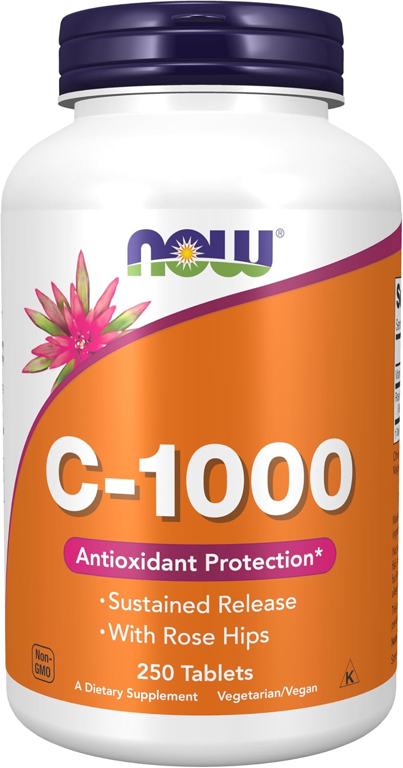 Now Vitamin C-1000 Sustained Release, 250 Tablets - görsel 1