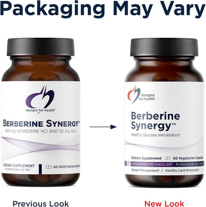 Designs for Health Berberine Synergy - Berberine HCl 400mg + Alpha Lipoic Acid