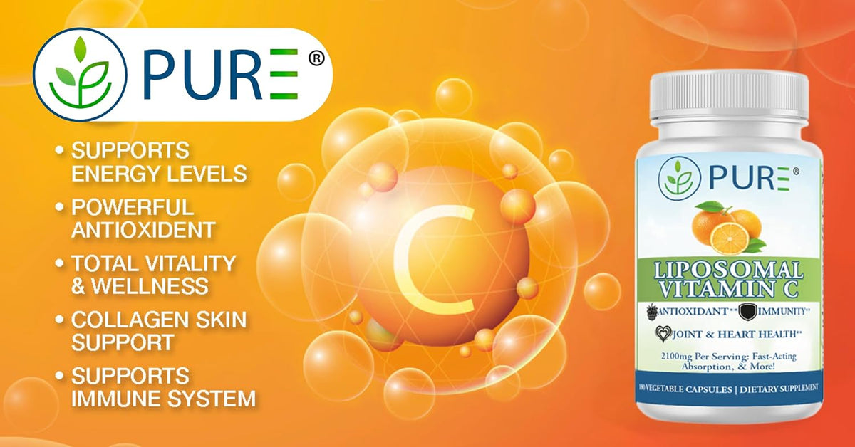 PURE Liposomal Vitamin C 2100mg – 180 Capsules (60 Servings) - görsel 4
