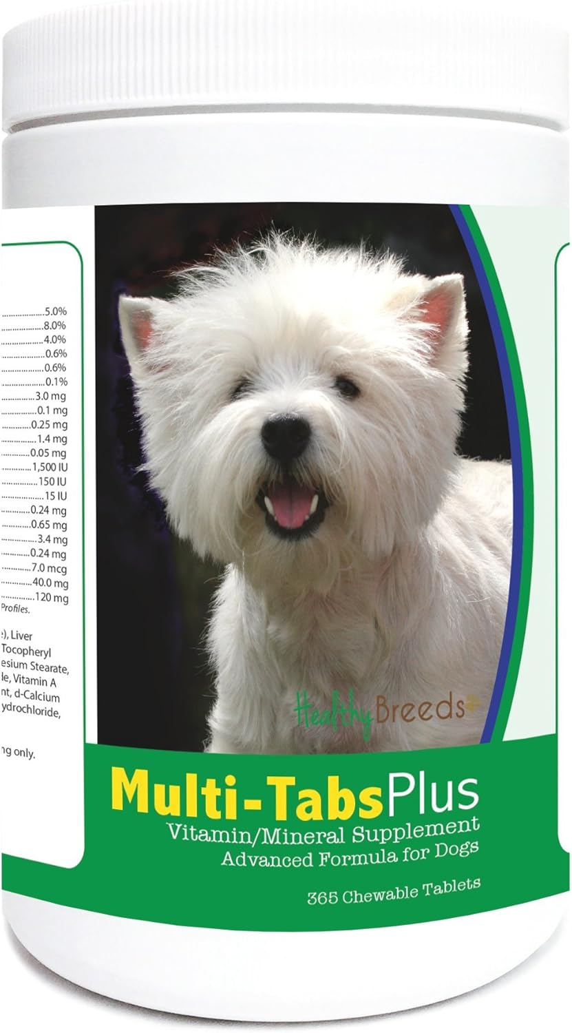 Healthy Breeds West Highland White Terrier Multi-Tabs Plus Chewable Tablets (365 Count) - görsel 1