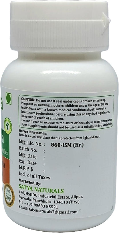 Satya Naturals Punarnava Forte Capsules 500 mg - 60 Vegetarian Capsules (Pack of 4)