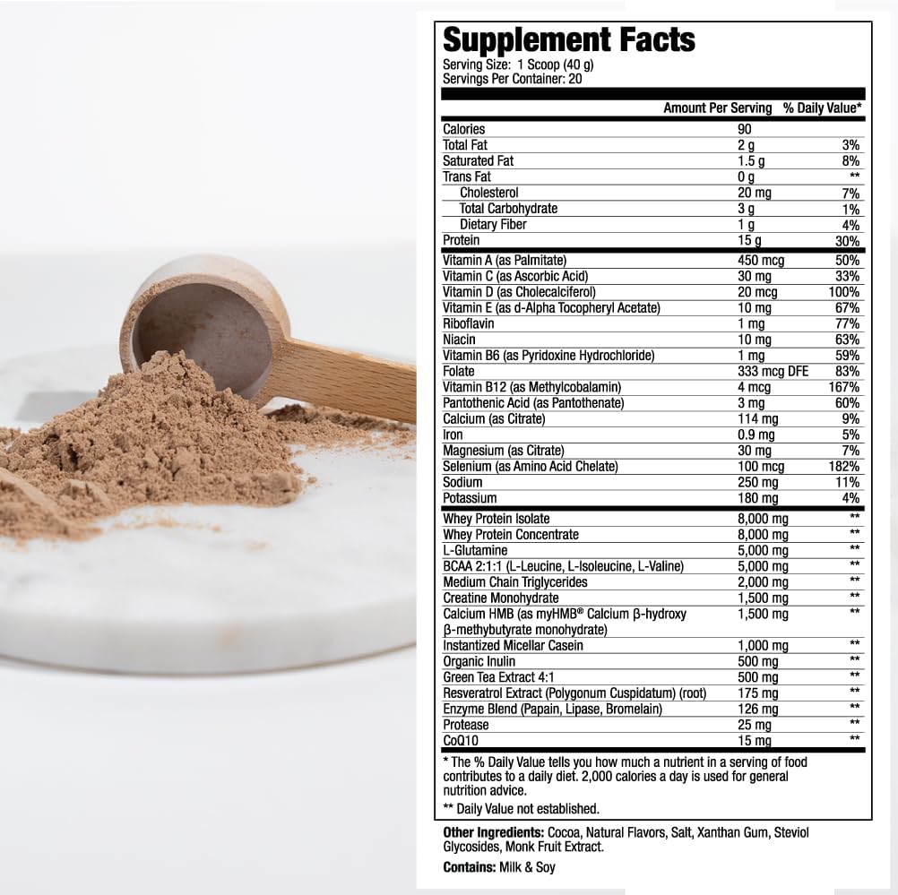 MEND Regenerate – Post-Workout Recovery Protein Powder, Cocoa, 20 Servings - görsel 4