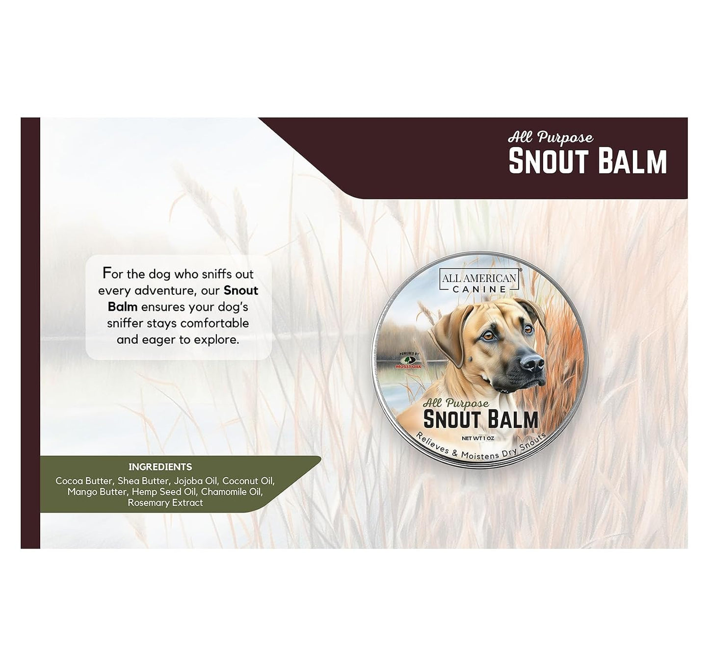 All American Canine Snout Balm with Cocoa, Shea and Mango Butter for Dog Snout Care and Protection - görsel 4