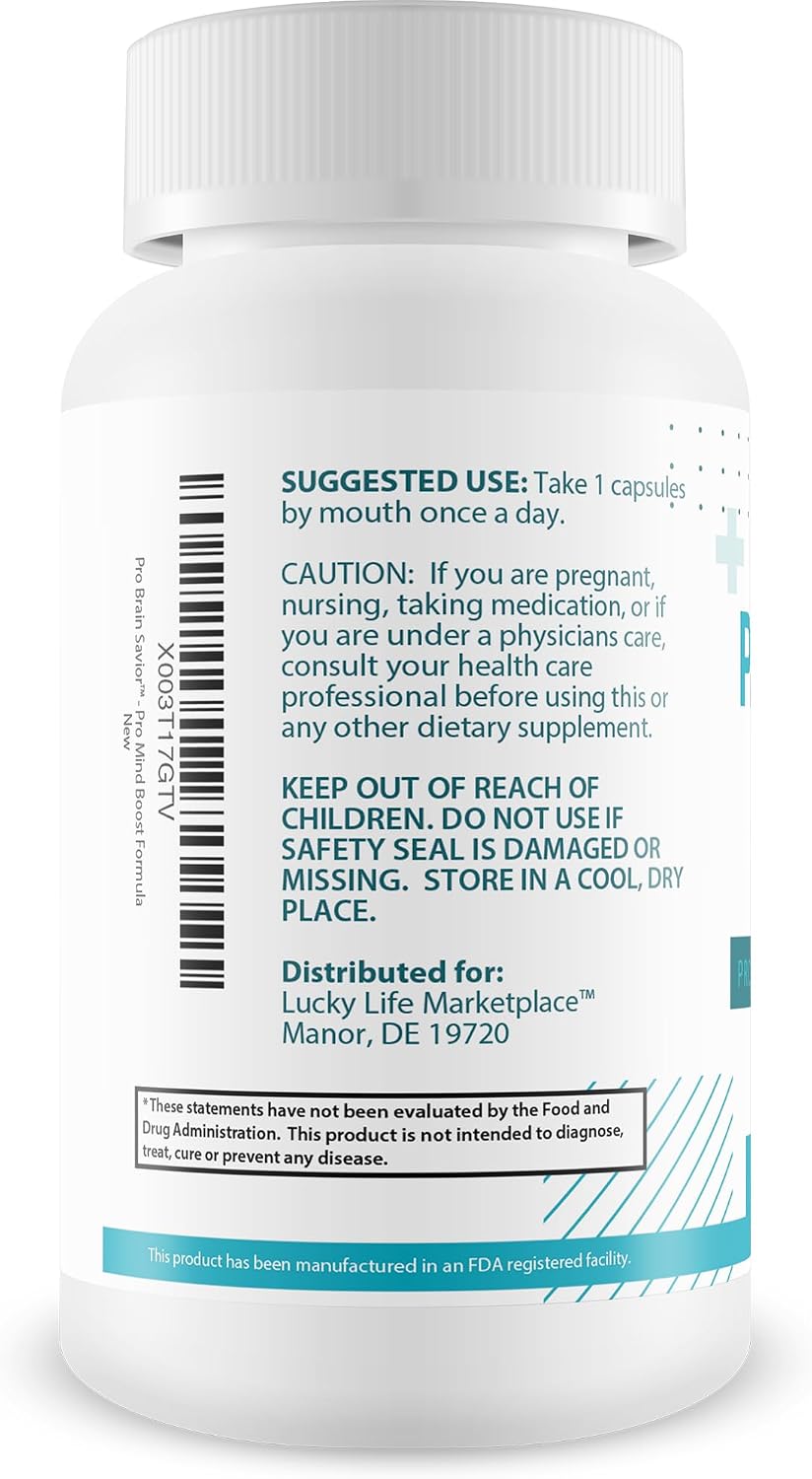 Pro Brain Saviour - Nootropic Brain Supplement for Memory, Focus, and Clarity - görsel 3