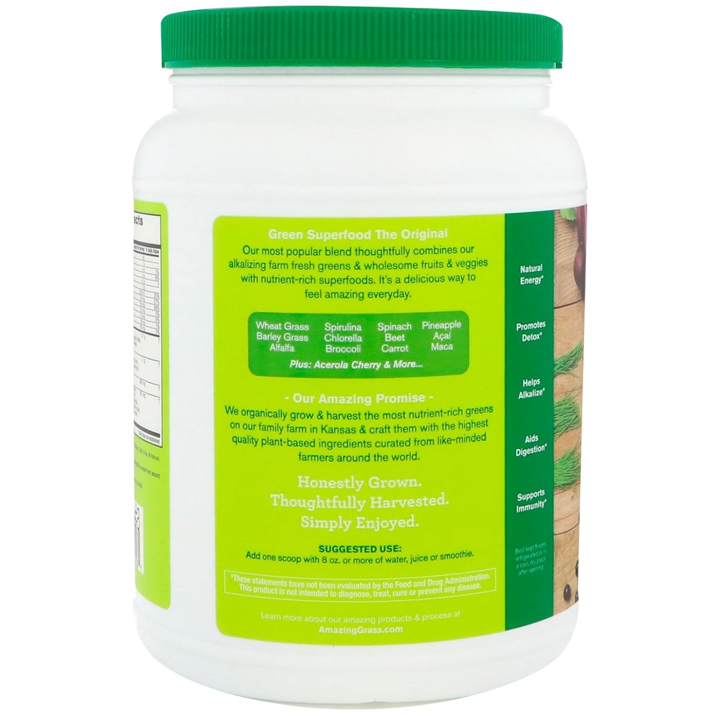 Amazing Grass Green SuperFood Original, 800 g - görsel 3