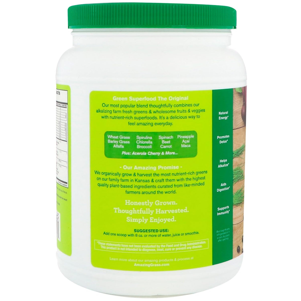 Amazing Grass Green SuperFood Original, 800 g - görsel 3