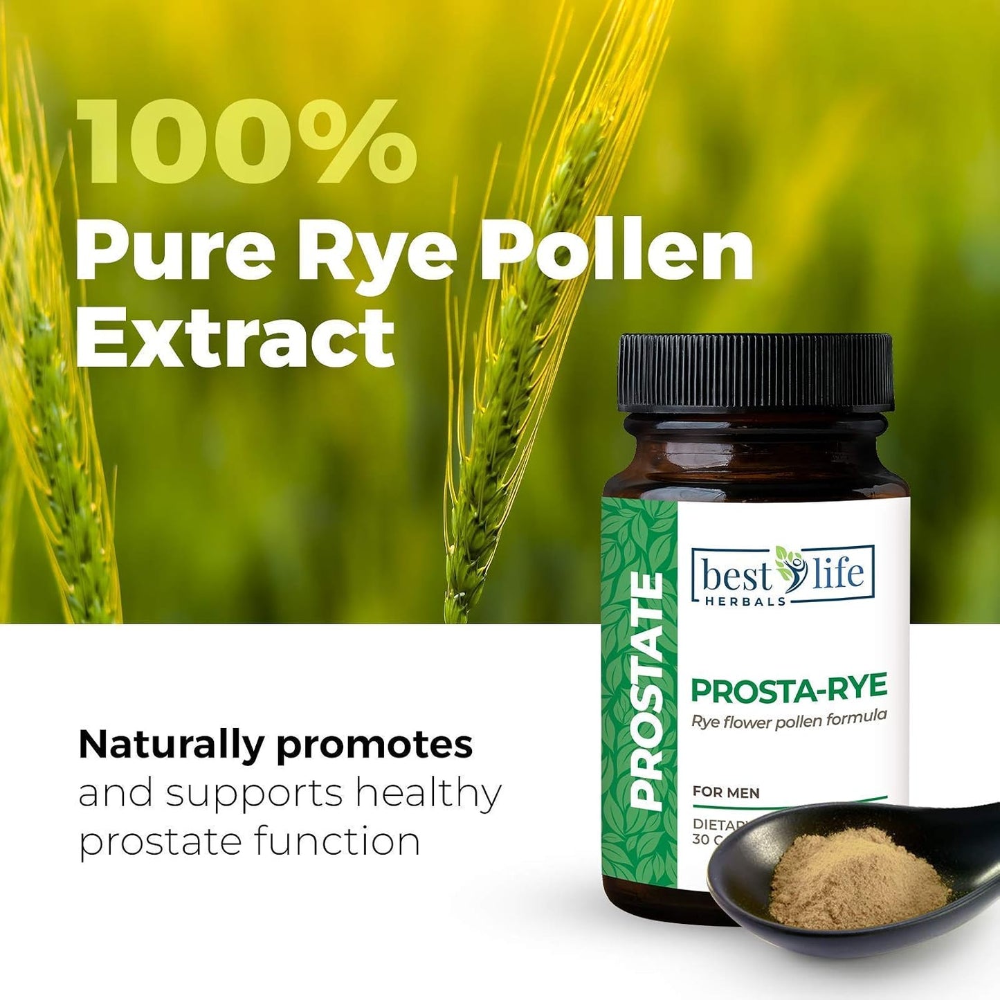 Prosta-Rye - Natural Prostate Supplement for Men - 4 Bottles (120 Capsules) - görsel 4
