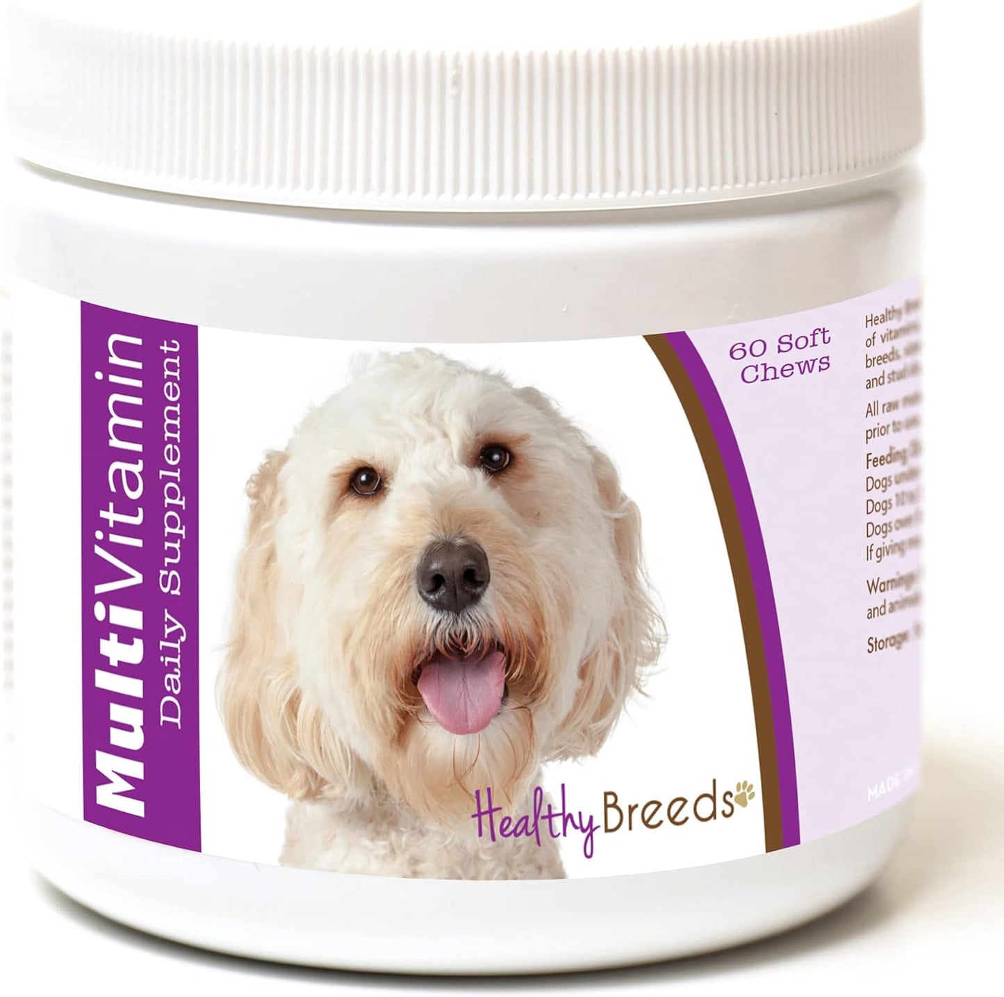 Healthy Breeds Labradoodle Multivitamin Soft Chews 60 Count - görsel 1
