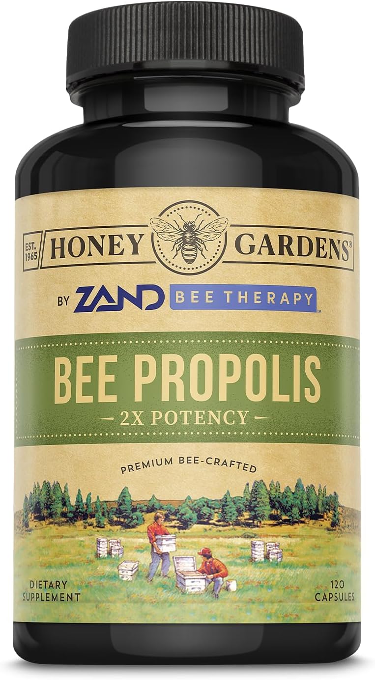 Honey Gardens Bee Propolis 650mg – 120 Capsules - görsel 1