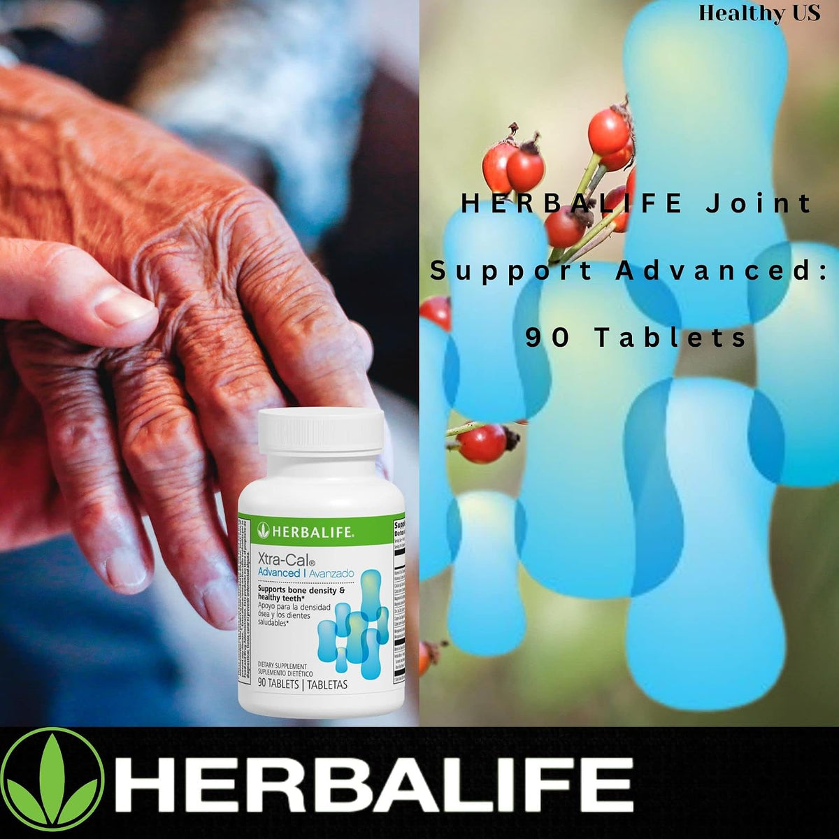 Herbalife Xtra-Cal Advanced: Calcium Tablets with Vitamin D and Minerals (90 Tablets) - görsel 9