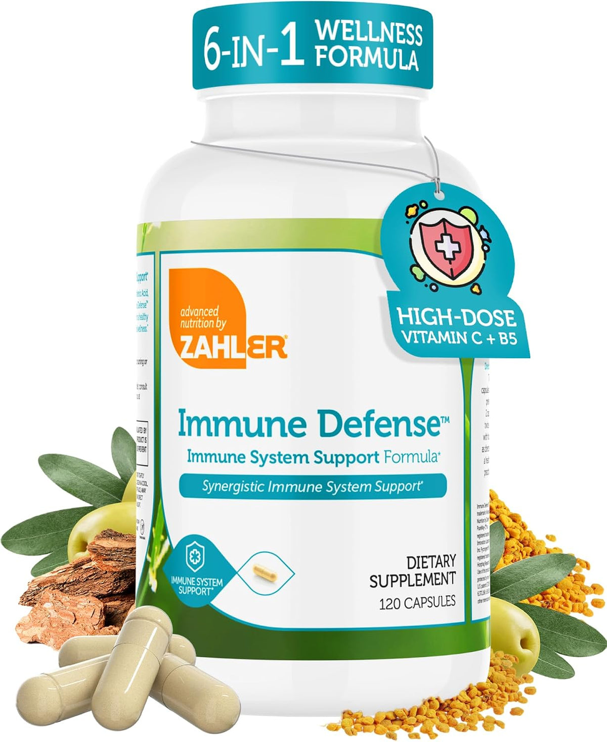 Zahler Immune Defence, Immune System Support, 120 Capsules - görsel 1