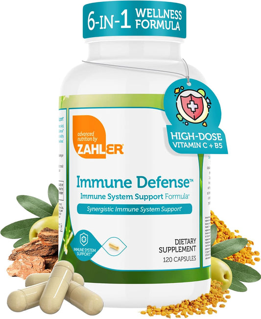 Zahler Immune Defence, Immune System Support, 120 Capsules