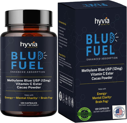 Methylene Blue Capsules - USP Pharmaceutical Grade with Vitamin C - 120 Capsules