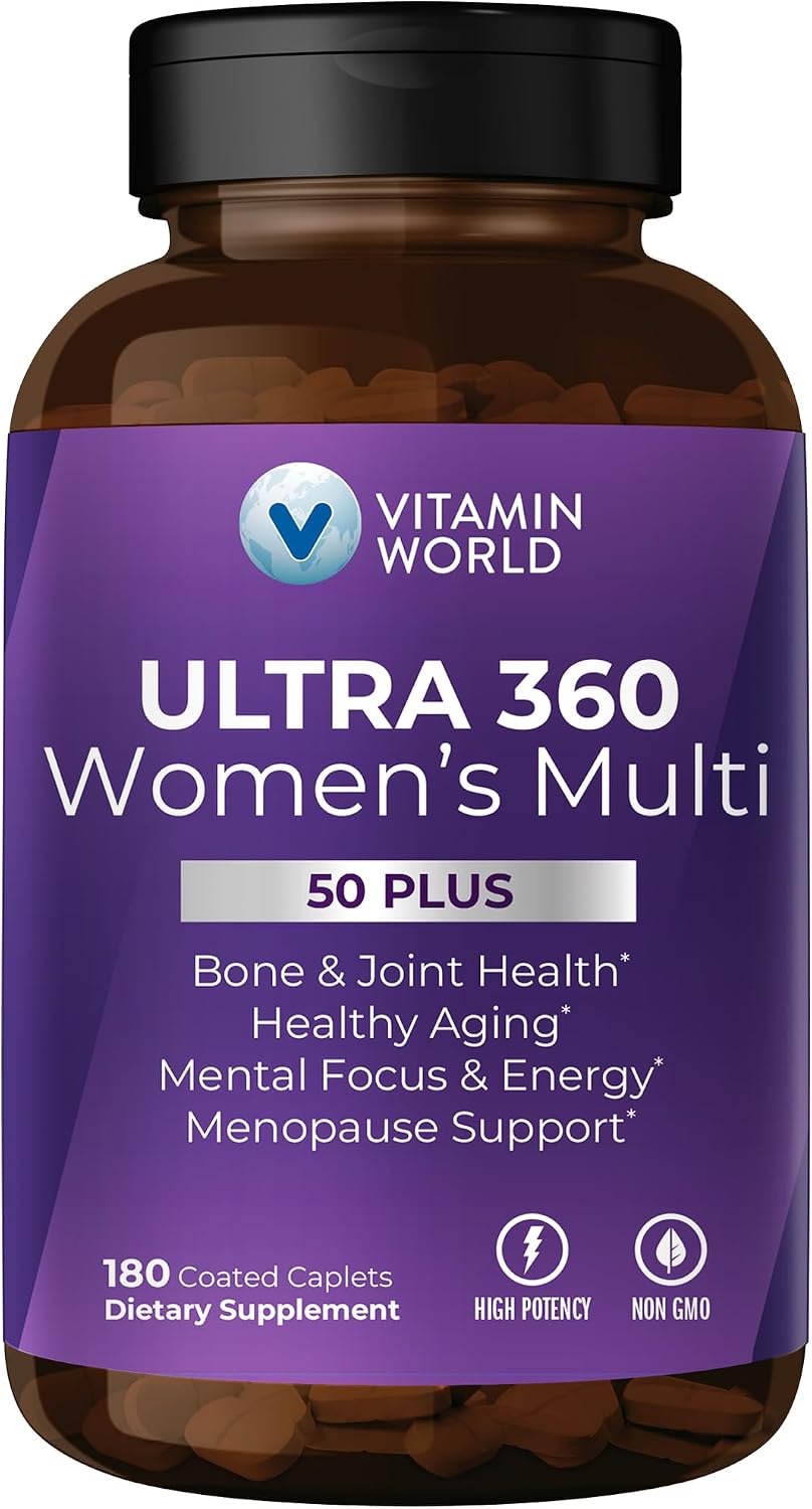 Vitamin World Ultra 360 Multivitamin for Women 50 Plus - 180 Caplets - görsel 1