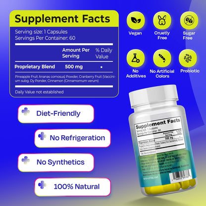 Pineapple Probiotics for Men – 625mg Sweet Spot Formula, 60 Capsules