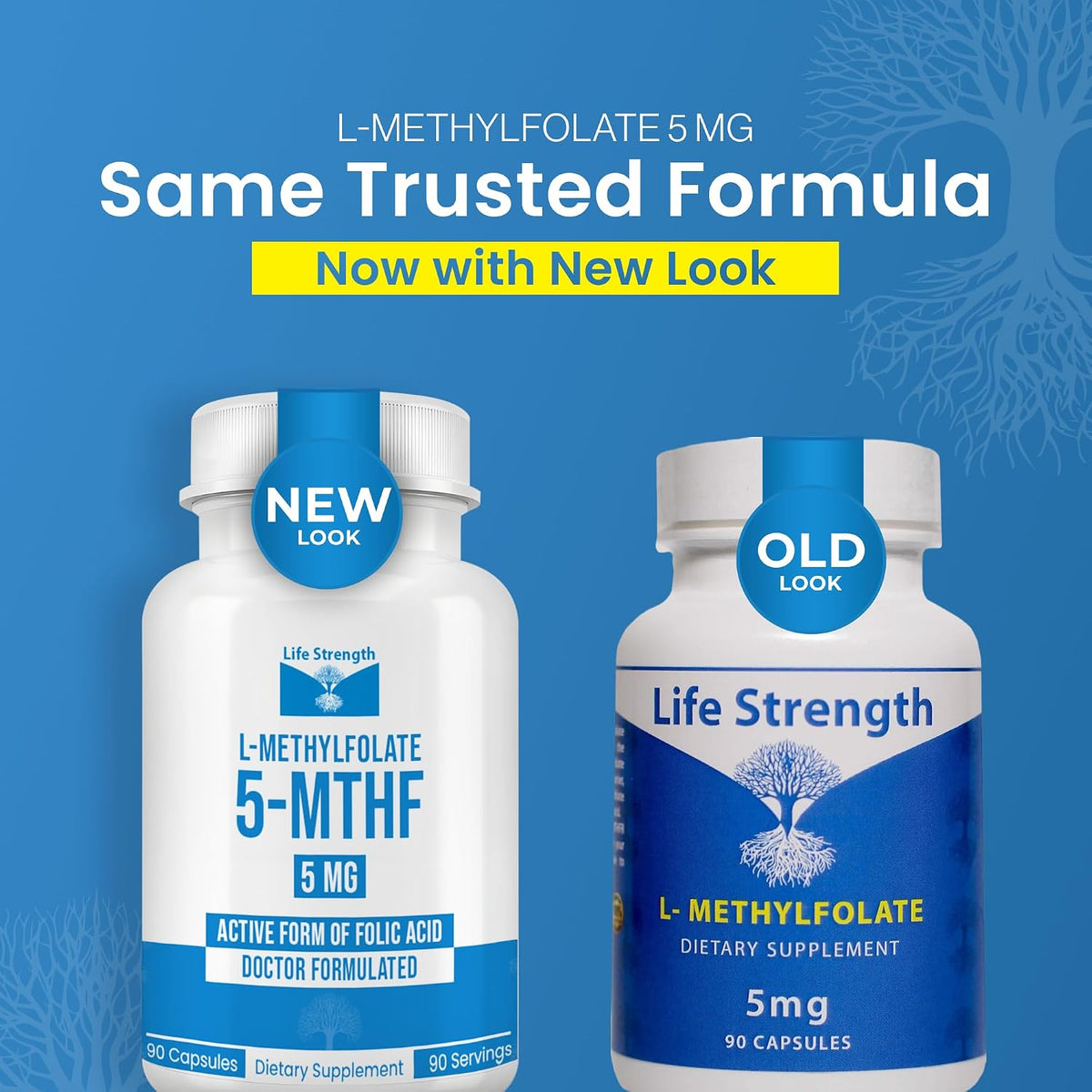 LifeStrength L-Methylfolate 5mg - 90 Capsules (3 Month Supply) - görsel 3