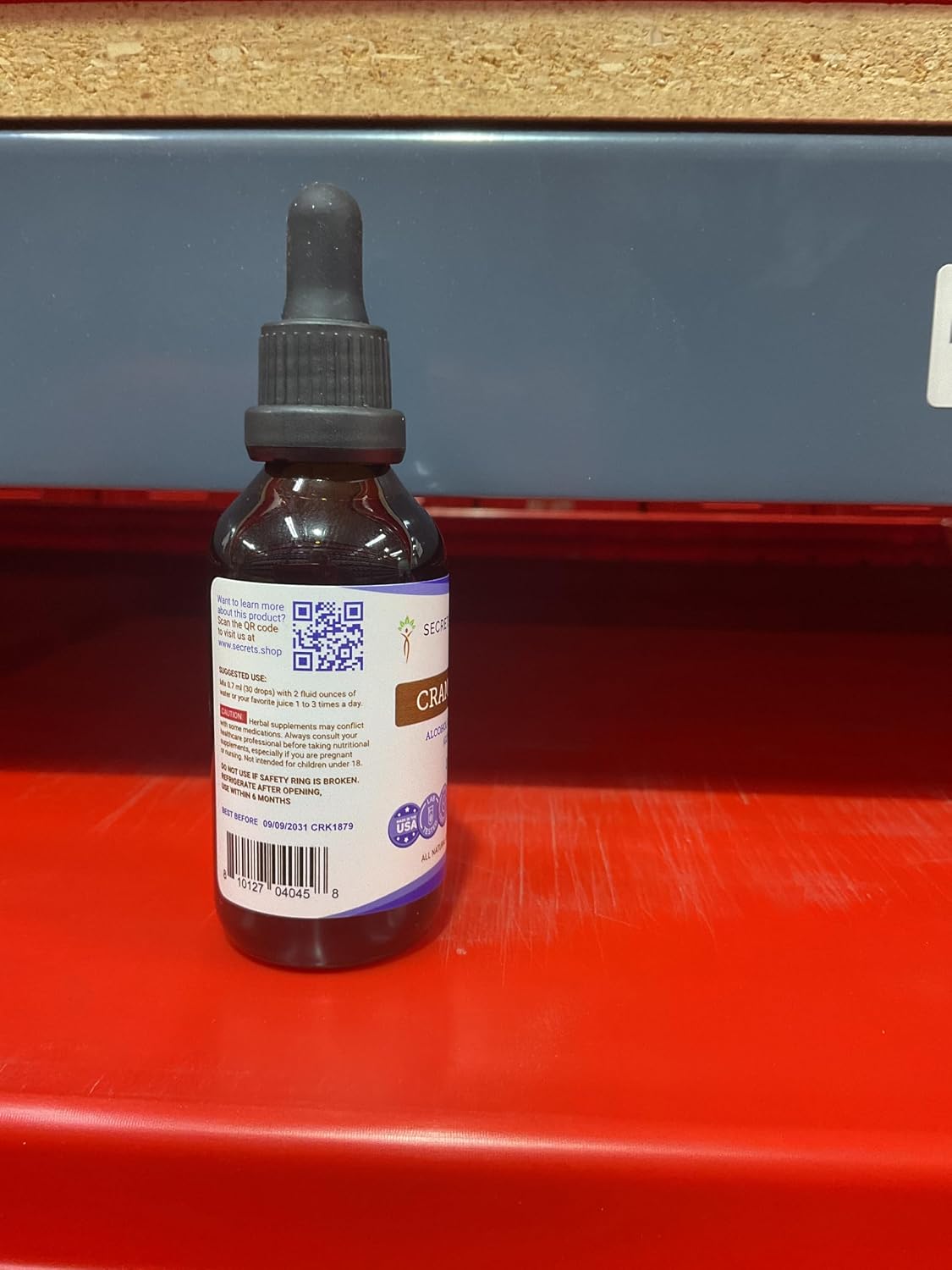 Secrets of the Tribe Cramp Bark USDA Organic Alcohol-Free Extract, High-Potency Herbal Drops, 60 ml - görsel 4