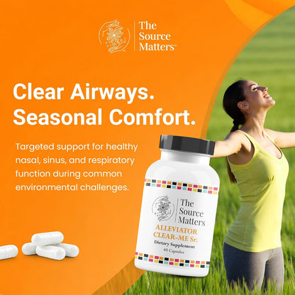 Alleviator Clear-ME SR Seasonal Allergy and Immune Support | Quercetin, Bromelain, Stinging Nettle, NAC & Vitamin C (40 Capsules)