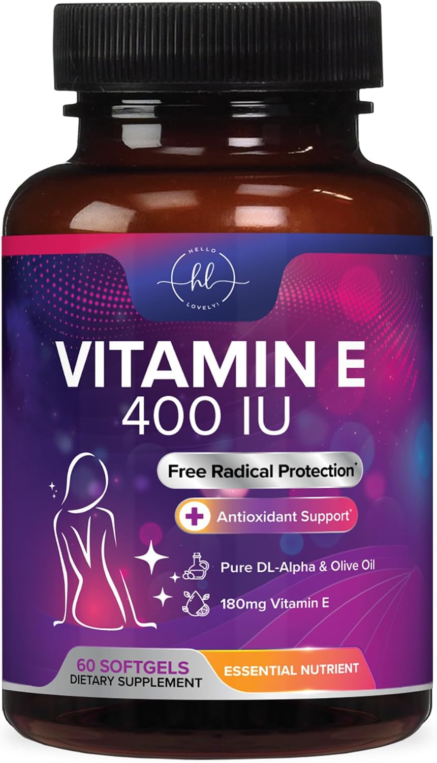 Hello Lovely! Vitamin E 180 mg Soft gel capsules - Immune Function & Antioxidant Support - 120 Soft gel capsules - görsel 10