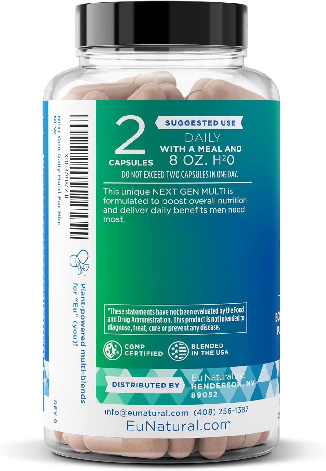 Next Gen Multi for Him Advanced Men’s Multivitamin – 26-in-1 Multiblend – 60 Vegetarian Capsules - görsel 8
