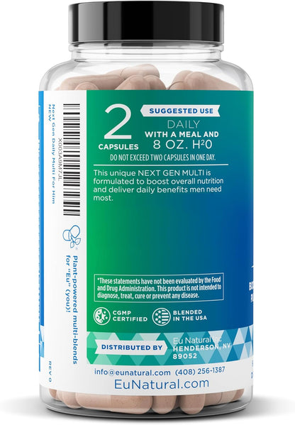 Next Gen Multi for Him Advanced Men’s Multivitamin – 26-in-1 Multiblend – 60 Vegetarian Capsules