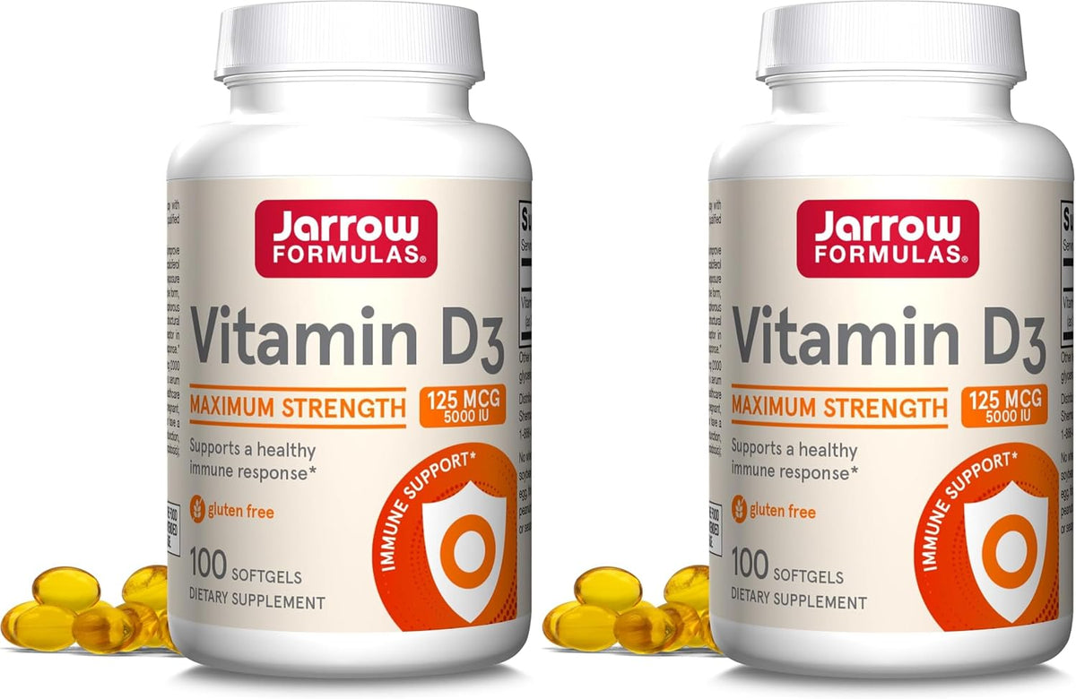 Jarrow Formulae Vitamin D3 125 mcg (5000 IU) Softgels – 100 Softgels - görsel 10