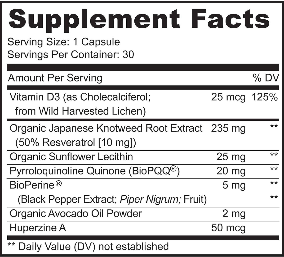 MoxyVites PQQ MITORESTORE Brain Food Supplement - Mitochondria Support with BioPQQ 20mg - 30 Vegan Capsules, Non-GMO - görsel 2