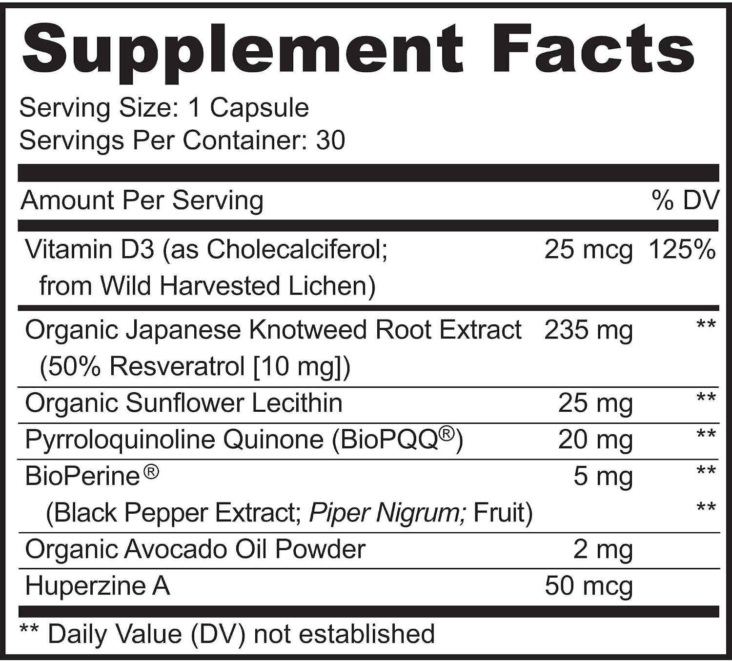 MoxyVites PQQ MITORESTORE Brain Food Supplement - Mitochondria Support with BioPQQ 20mg - 30 Vegan Capsules, Non-GMO - görsel 2