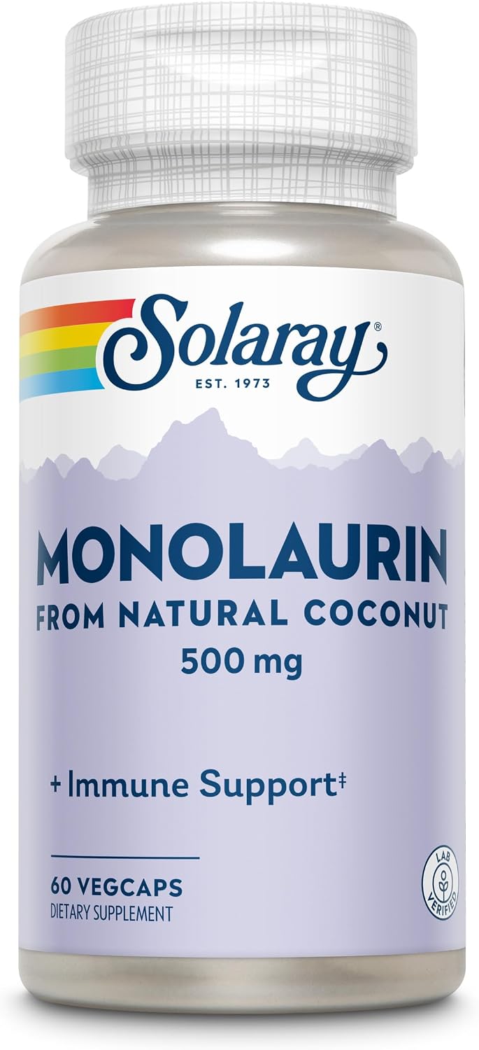 Solaray Monolaurin 500mg - 60 Vegetable Capsules - görsel 4