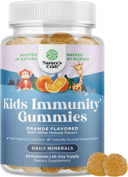 Children's Immunity Support Gummies – Vitamin C, Zinc & Echinacea Immune Booster