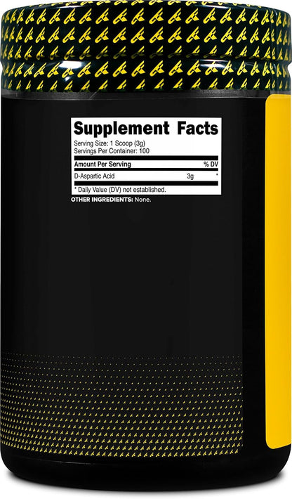 Primaforce D-Aspartic Acid - 300g (100 Servings), Unflavoured, Vegetarian, Non-GM