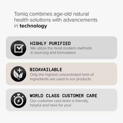 Toniiq Ultra High Strength DHEA 25mg Supplement – 99%+ Purified Micronised DHEA for Men and Women – 180 Capsules