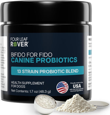 Bifido for Fido - Dog Probiotics for Digestive Health and Gut Health and Immune Balance - 50 Billion CFU - Veterinary Formulated - 30 Day Large Dog Supply
